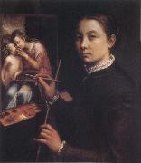 Sofonisba Anguissola Self-Portrait at the Easel oil painting